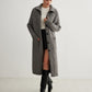 Ribbed Button Knit Long Outerwear