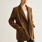Cotton Corduroy Button Blazer