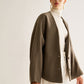 V-Neck Loose Warm Jacket