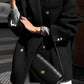 Metal-Detail Lapel Blazer