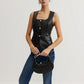 Faux Leather Button Vest
