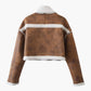 Zipper Fleece Short Coat