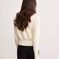 Versatile Metal Button Knit Outerwear