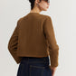 Leisure Button Suede Trench Coat