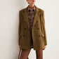 Suede Back-Slit Blazer