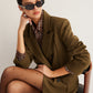 Suede Back-Slit Blazer