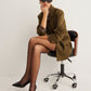 Suede Back-Slit Blazer
