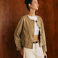 Large Pockets Breasted Suede Jacket