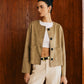 Large Pockets Breasted Suede Jacket