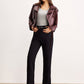 Faux Leather Belted Short Jacket