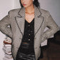 Retro Lapel Button Blazer