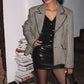 Retro Lapel Button Blazer