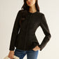 Pleated Button Slim Blazer Without Belt