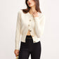 Versatile Metal Button Knit Outerwear