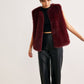 Minimalist Faux Fur Vest