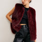Minimalist Faux Fur Vest