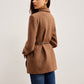 Wool-Blend Textured Belted Blazer