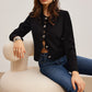 Heart-Button Regular Fit Blazer