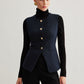 Split Button Down Slim Vest