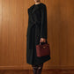 Versatile Belted Warm Coat With Scarf