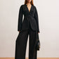 Utility Split Button Cinched Blazer
