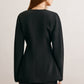 Utility Split Button Cinched Blazer