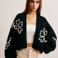 Knit-Floral Short Outerwear
