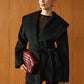 Large Collar Belted Coat