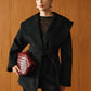 Large Collar Belted Coat