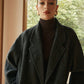 Elegant Wool-Blend Long Coat