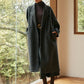 Elegant Wool-Blend Long Coat