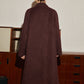 Elegant Wool-Blend Long Coat