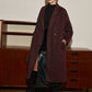Elegant Wool-Blend Long Coat