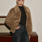 Button Lapel Teddy Jacket
