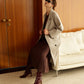 Elegant Belted Long Winter Coat