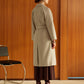 Elegant Belted Long Winter Coat