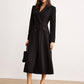Button Lapel Long Blazer