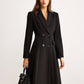 Button Lapel Long Blazer