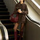 Velvet Pleated Cargo Polo Jacket