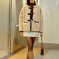 Button Faux Fur Winter Coat