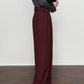 Vintage Pleated Wide-Leg Pants