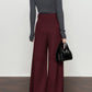 Vintage Pleated Wide-Leg Pants