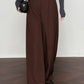 Vintage Pleated Wide-Leg Pants