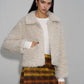 Lapel Fleece Short Jacket