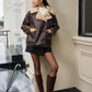 Fleecing Faux Leather Lapel Jacket