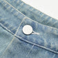 Denim Panel Suit Pants