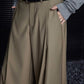 Pleated Draped Pants Without Belt