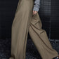 Pleated Draped Pants Without Belt