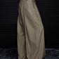 Pleated Draped Pants Without Belt