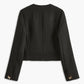 Golden Bow Tweed Blazer